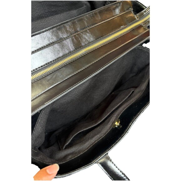Rachel Zoe Large Tote Bag Black Briefcase Laptop Bag - Picture 8 of 14